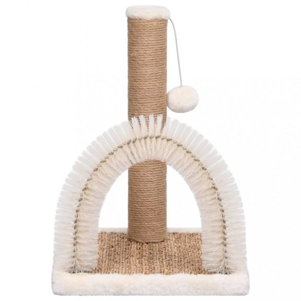 macskabútor ívelt fésülködőkefével és kaparófával