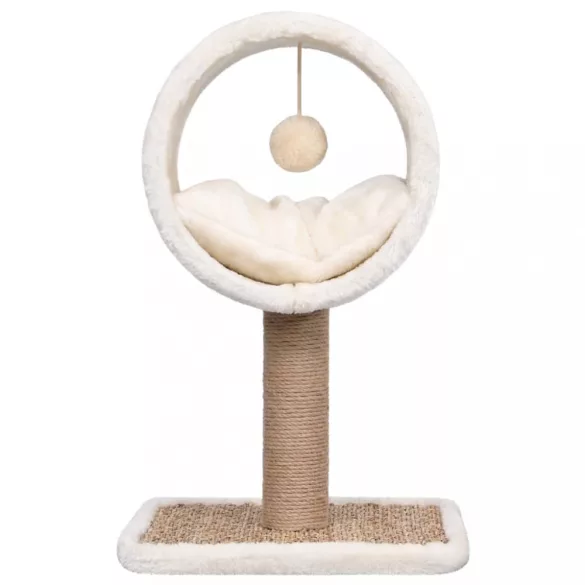 tengerifű macskabútor felső alagúttal és játékkal 56 cm