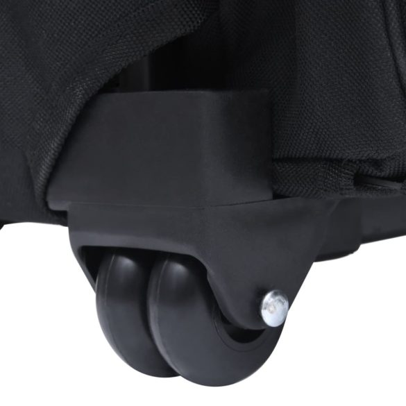 fekete összecsukható többfunkciós kisállatszállító kocsi