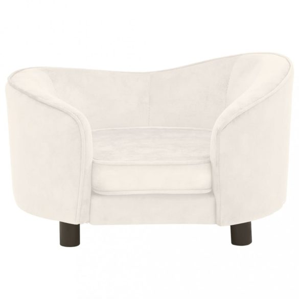 krémszínű plüss kutyakanapé 69 x 49 x 40 cm