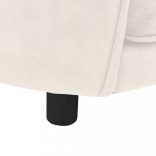 krémszínű plüss kutyakanapé 69 x 49 x 40 cm