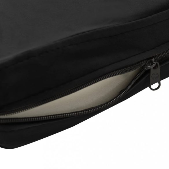 fekete plüss kutyakanapé 72 x 45 x 30 cm