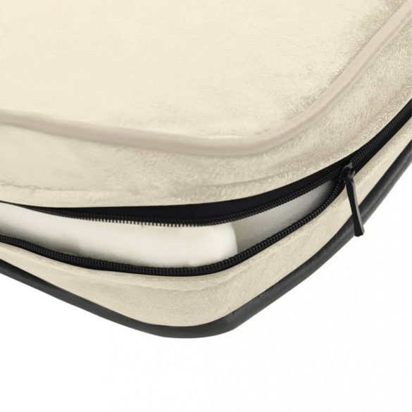 krémszínű plüss kutyakanapé 72 x 45 x 30 cm