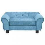 türkiz plüss kutyakanapé 72 x 45 x 30 cm