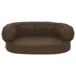 barna ergonomikus vászonhatású kutyaágymatrac 60 x 42 cm