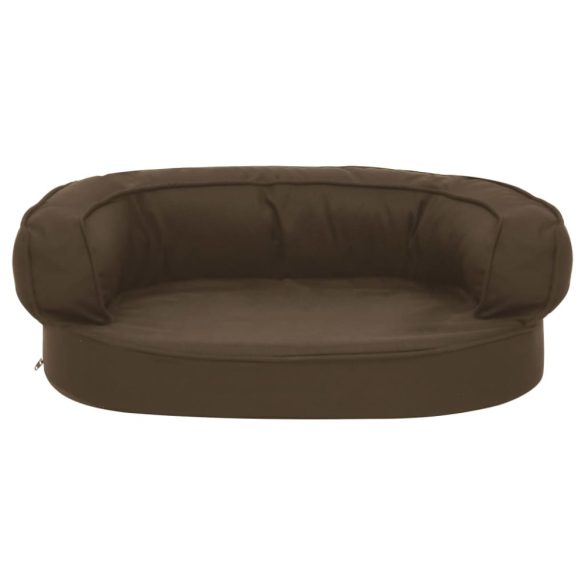 barna ergonomikus vászonhatású kutyaágymatrac 60 x 42 cm