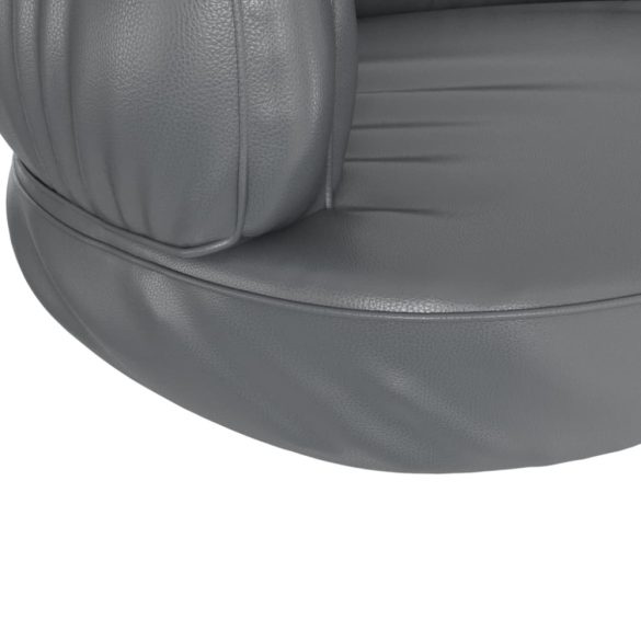 szürke ergonomikus műbőr kutyaágy 60 x 42 cm