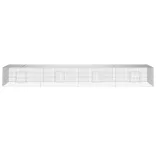 4 paneles horganyzott vas nyúlketrec 433x109x54 cm