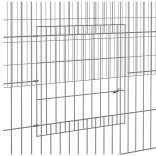 4 paneles horganyzott vas nyúlketrec 433x109x54 cm