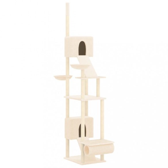 krémszínű plafonig érő kaparófa 277-303 cm