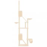 krémszínű plafonig érő kaparófa 277-303 cm