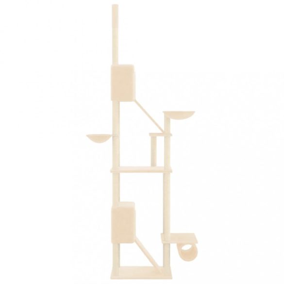 krémszínű plafonig érő kaparófa 277-303 cm