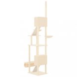 krémszínű plafonig érő kaparófa 277-303 cm