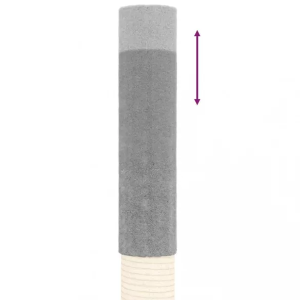 világosszürke plafonig érő kaparófa 277-303 cm