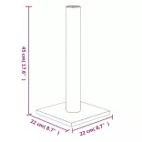 krémszínű kaparóoszlop 22 x 22 x 45 cm