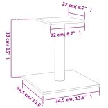 krémszínű kaparófa emelvénnyel 38 cm