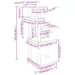 krémszínű macskabútor szizál kaparófákkal 123 cm