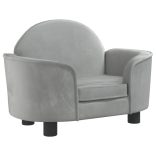 világosszürke bársony kutyaágy 66x40x45 cm