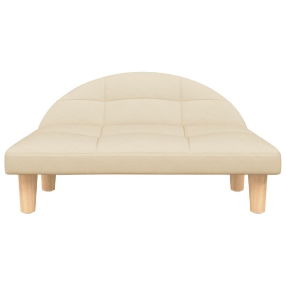 krémszínű szövet kutyaágy 70 x 52 x 30 cm