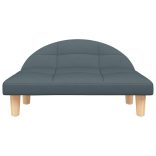 sötétszürke szövet kutyaágy 70 x 52 x 30 cm