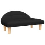 fekete szövet kutyaágy 70 x 52 x 30 cm