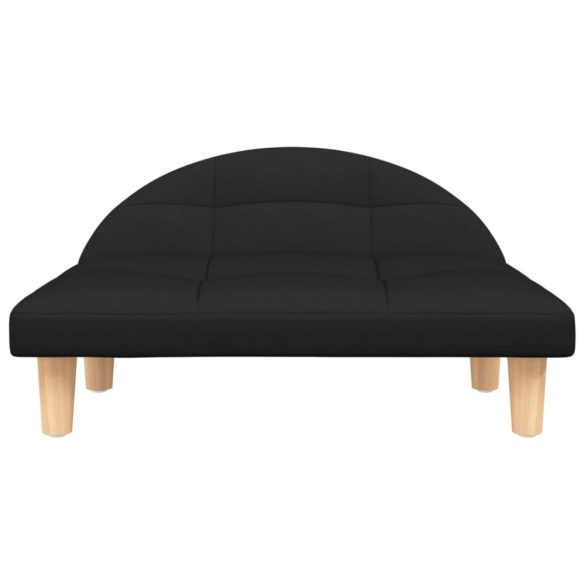 fekete szövet kutyaágy 70 x 52 x 30 cm