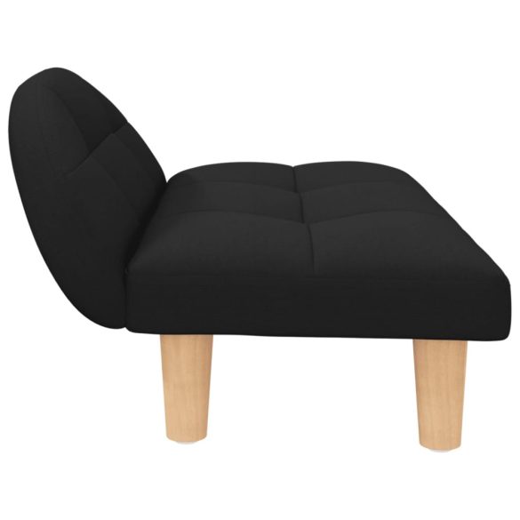 fekete szövet kutyaágy 70 x 52 x 30 cm