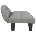 világosszürke bársony kutyaágy 70 x 52 x 30 cm