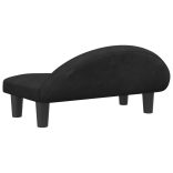 fekete bársony kutyaágy 70 x 52 x 30 cm