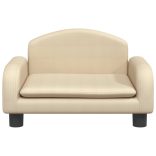 krémszínű szövet kutyaágy 50 x 40 x 30 cm