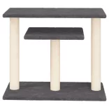 sötétszürke macskakaparófa emelvényekkel 62,5 cm