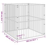 4 paneles fekete porszórt acél kutyajáróka