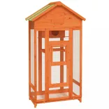 barna tömör fenyőfa madárház 91,5 x 53 x 170 cm