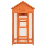 barna tömör fenyőfa madárház 91,5 x 53 x 170 cm