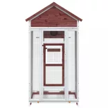 kávészínű tömör fenyőfa madárház 91,5 x 53 x 170 cm