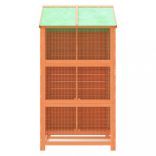 barna tömör fenyőfa madárház 97 x 81 x 152 cm