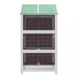 kávészínű tömör fenyőfa madárház 97 x 81 x 152 cm