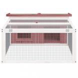 mokkabarna tömör fenyőfa nyúlketrec 117,5 x 97 x 47,5 cm