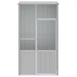 szürke horganyzott acél madárketrec 115x78x200 cm