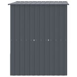 antracit horganyzott acél kutyakennel tetővel 165x153x181 cm