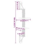 krémszínű falra szerelhető kaparófa 108 cm