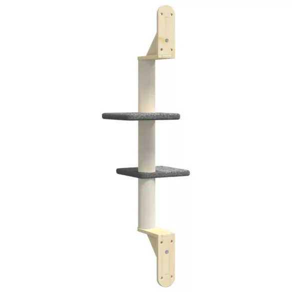 sötétszürke falra szerelhető kaparófa 108 cm
