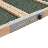 szürke tömör fenyőfa kutyarámpa 120 x 30 cm