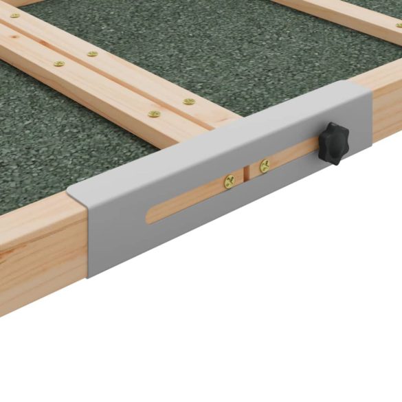 szürke tömör fenyőfa kutyarámpa 120 x 30 cm