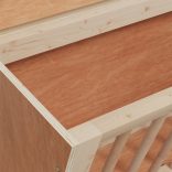 tömör fenyőfa szénaetető nyulaknak 37 x 18,5 x 23 cm