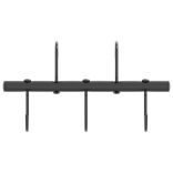 fekete acél kantárakasztó 5 forgatható akasztóval