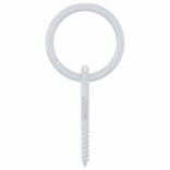 3 db ezüstszínű acél lókötőgyűrű szemes csavarokkal