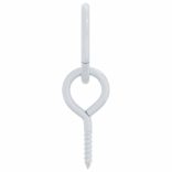 3 db ezüstszínű acél lókötőgyűrű szemes csavarokkal