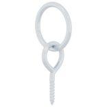 3 db ezüstszínű acél lókötőgyűrű szemes csavarokkal