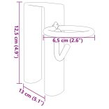 3 db hordozható ezüst acél vödörkampó